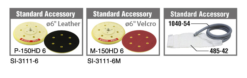 Shinano Self Vacuum Dual Action Sander SI-3111-6 & SI-3111-6M